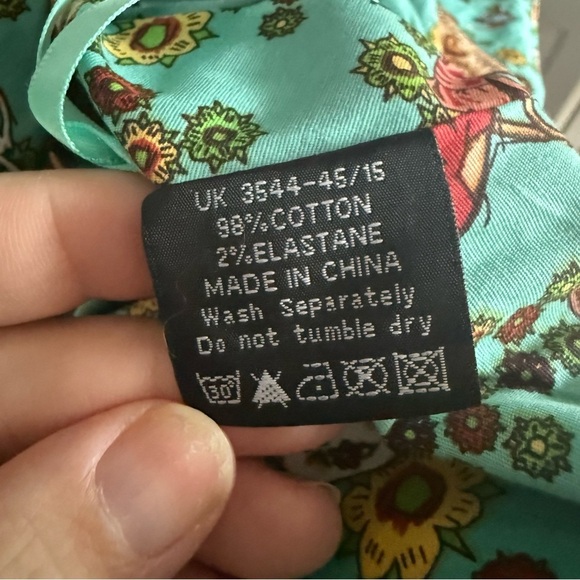 NWT Hell Bunny Fit & Flare Sugar Skull Dress – Blue, Size Large - Picture 9 of 9